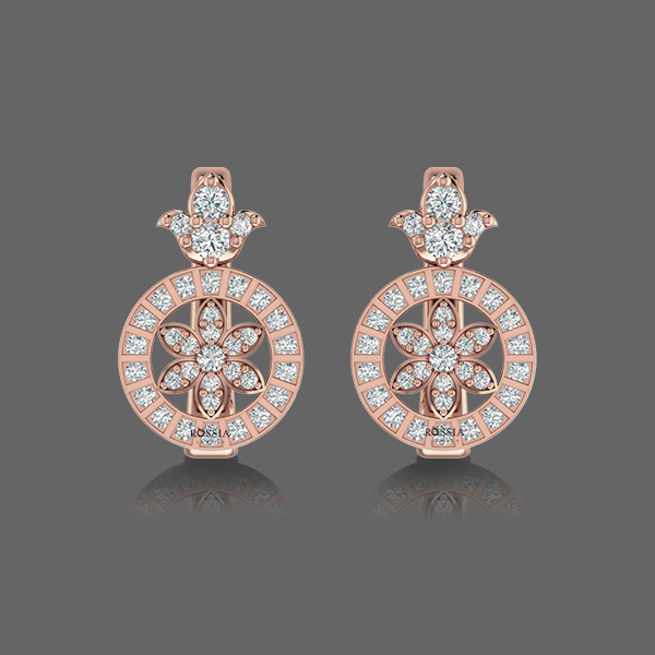 Dewy Elegance Diamond Hoops Earrings