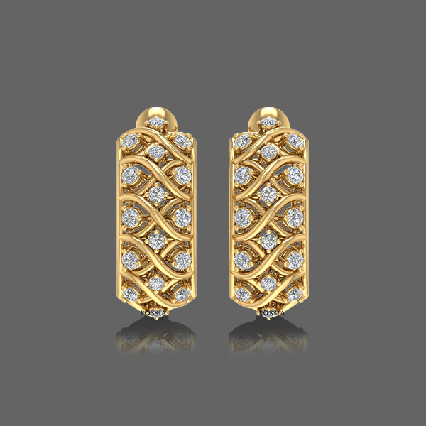 Opulent Diamond Hoops