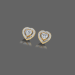 Delightful Heart Diamond Studs