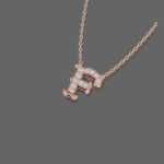 Letter "F" Gold Pendant