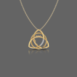 Celtic Knot Shaped Customised Name Pendant