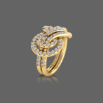 Endearing Swirl Cocktail Ring