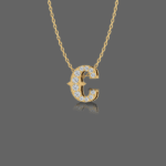 Letter "C" Gold Pendant