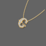 Letter "G" Gold Pendant