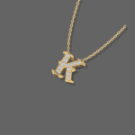 Letter "K" Gold Pendant