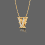 Letter "V" Gold Pendant