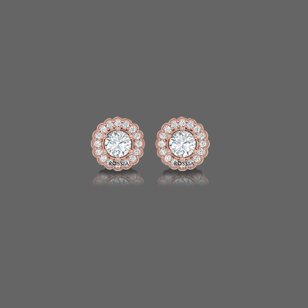 Unique Round Diamond Studs