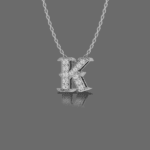 Letter "K" Gold Pendant