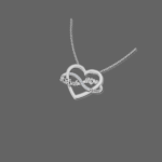 Heart Infinity Name Pendant