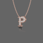 Letter "P" Gold Pendant