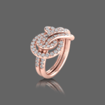 Endearing Swirl Cocktail Ring