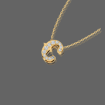 Letter "C" Gold Pendant