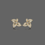 Charming Floral Diamond Earring