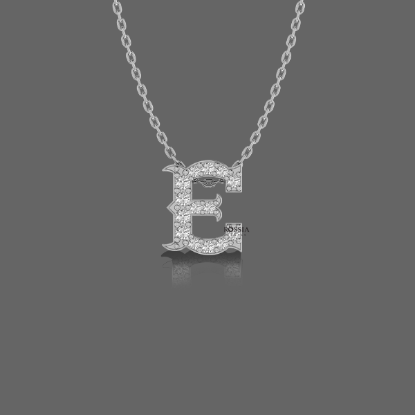 Letter "E" Gold Pendant