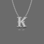 Letter "K" Gold Pendant