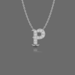 Letter "P" Gold Pendant