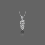 Poised Lustrous Diamond Pendant