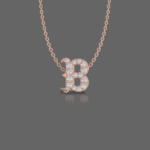 Letter "B" Gold Pendant