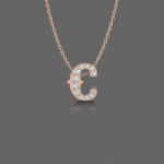 Letter "C" Gold Pendant