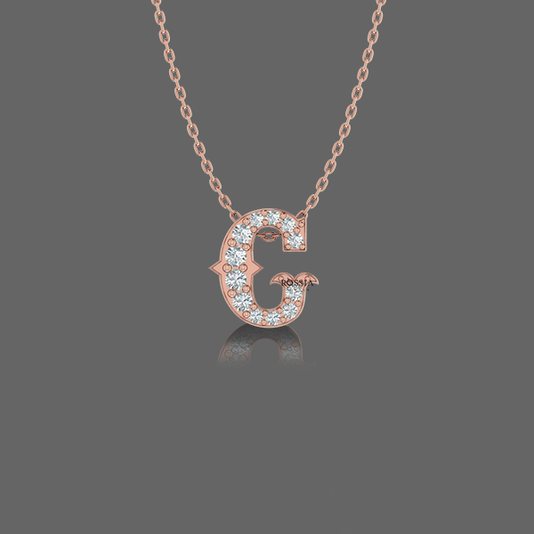 Letter "G" Gold Pendant