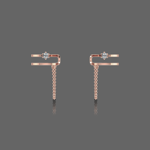 Glistening Diamond Ear Cuff