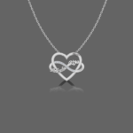 Heart Infinity Name Pendant