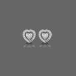 Delightful Heart Diamond Studs