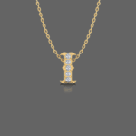 Letter "I" Gold Pendant