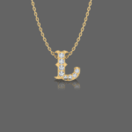 Letter "L" Gold Pendant