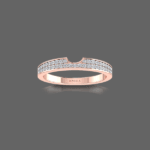 Eternity Gap 0.27 Ct Round Diamonds Wedding Band