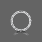 Duple Pear Eternity Band