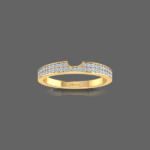 Eternity Gap 0.27 Ct Round Diamonds Wedding Band