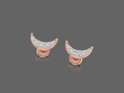 Half Moon Kids Diamond Earrings