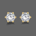 Classic Solitaire Stud Earrings