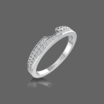 Eternity Gap 0.27 Ct Round Diamonds Wedding Band