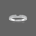 Eternity Gap 0.27 Ct Round Diamonds Wedding Band