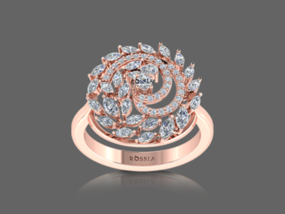 Glimmering Frost Sparkling Diamond Ring