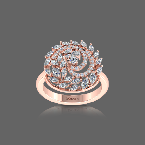 Glimmering Frost Sparkling Diamond Ring