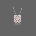 Subtle Floral Diamond Pendant