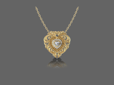 Eternity's Heart Diamond Pendant