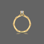 perumian-promise-ring-yellow-gold-front-view