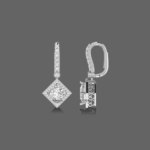 1.50ct Lab Grown Diamond Princess Cut Earrings