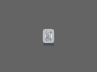 1.00Ct-emerald-cut-halo-lab-grown-diamond-earrings-white-gold