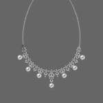 Midnight Blossom Diamond Necklace