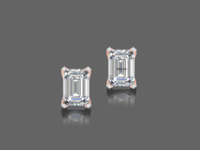 1 CT Celestial Pansy Lab Grown Diamond Studs