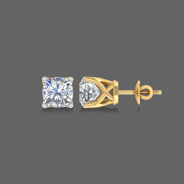 0.75ct Classic Cushion Lab Grown Studs