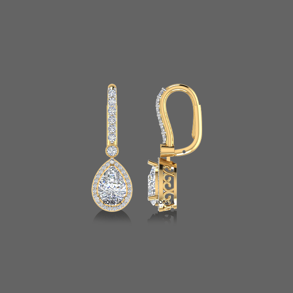 1.50ct Lab Grown Diamond Pear Cut Earrings