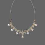 Midnight Blossom Diamond Necklace