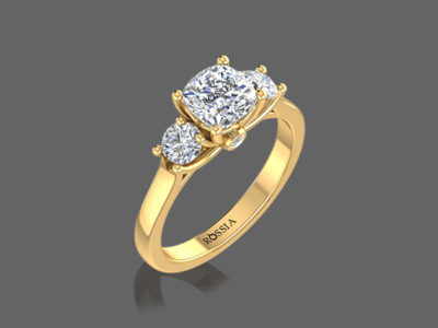 Opulent Mirage Three Stone Ring