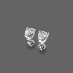 Beaomatic 1ct Pear Lab Diamond Studs